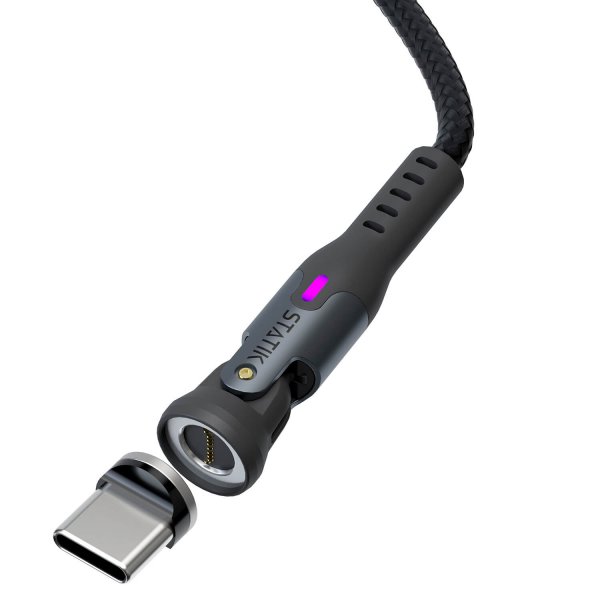 Statik Kabel 360 Pro USB-C/Lightning/Micro-USB 1m Sort