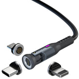 Statik Kabel 360 Pro USB-C/Lightning/Micro-USB 1m Sort