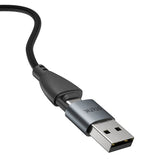 Statik Kabel 360 Pro USB-C/Lightning/Micro-USB 1m Sort