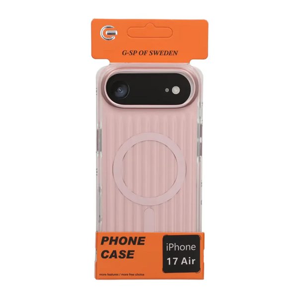 iPhone Air Skal Korrugerat MagSafe Ljusrosa