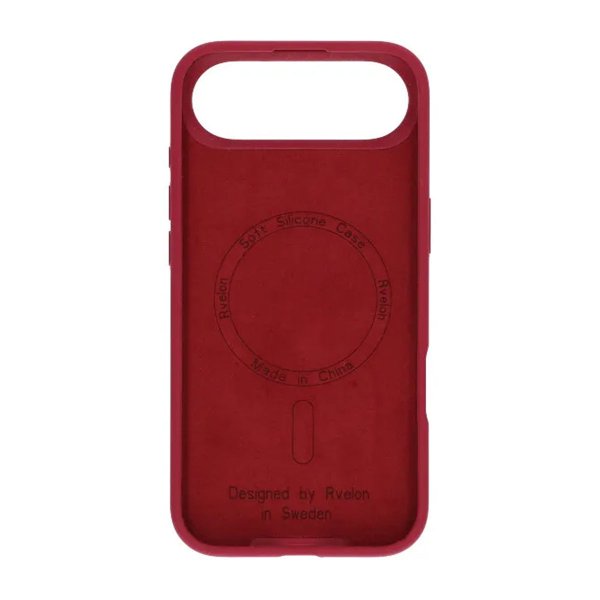 Rvelon iPhone Air Cover Silikone MagSafe Rød