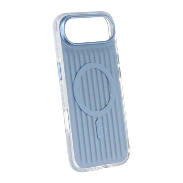 iPhone Air Cover Bølget MagSafe Lyseblå