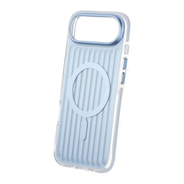 iPhone Air Cover Bølget MagSafe Lyseblå