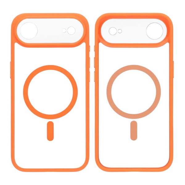 iPhone Air Cover Kamerasarg MagSafe Orange Gennemsigtig