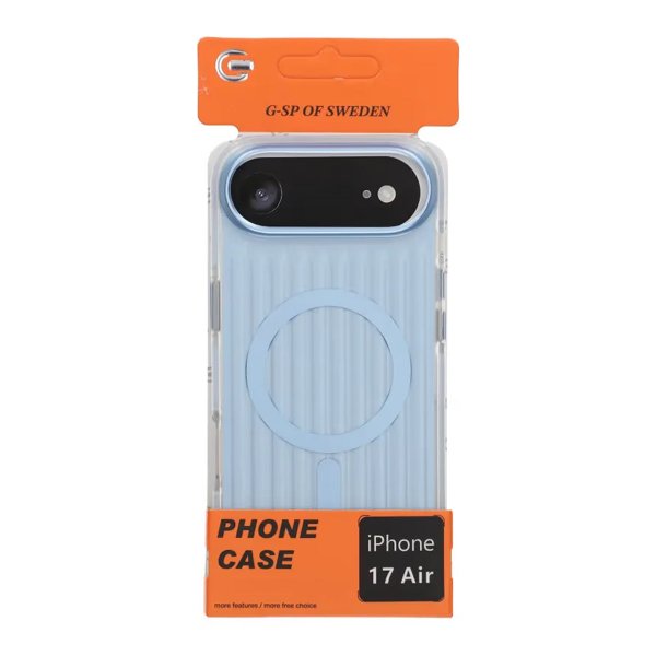 iPhone Air Cover Bølget MagSafe Lyseblå