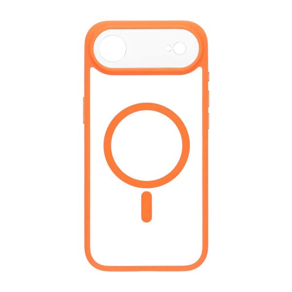 iPhone Air Cover Kamerasarg MagSafe Orange Gennemsigtig