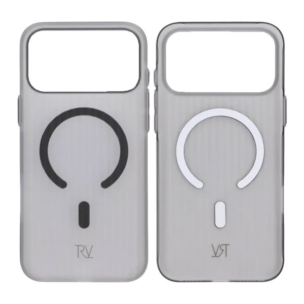 Rvelon iPhone 17 Pro Max Cover Bølget MagSafe Grå