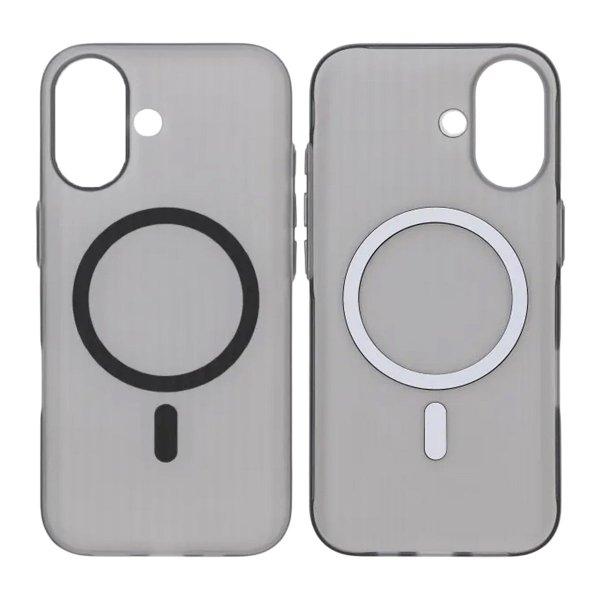 iPhone 17 Cover Bølget MagSafe Lysegrå