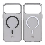 Rvelon iPhone 17 Pro Max Cover Bølgepap MagSafe Sort
