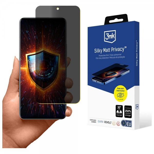 3mk Xiaomi 15 Ultra Skærmbeskyttelse Silky Mat Privacy