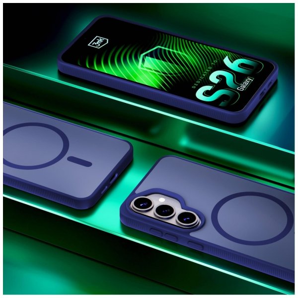 3mk Samsung Galaxy S26 Skal Smoke MagCase Blå