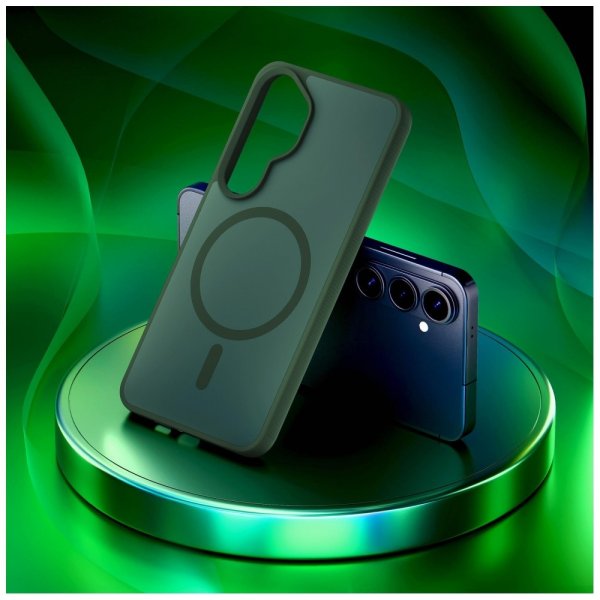 3mk Samsung Galaxy S26 Plus Cover Smoke MagCase Grøn