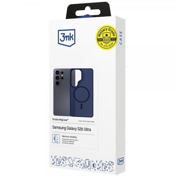3mk Samsung Galaxy S26 Ultra Cover Smoke MagCase Blå
