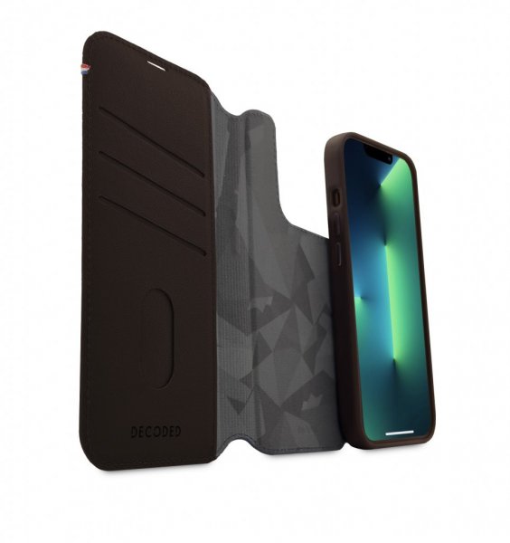 Decoded iPhone 14 Pro Fodral Læder Aftagelig Pung Brun