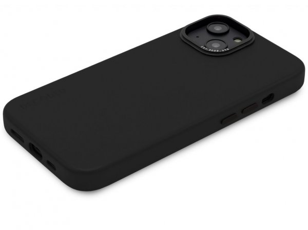 Decoded iPhone 14 Plus Cover med Læder Bagside Sort