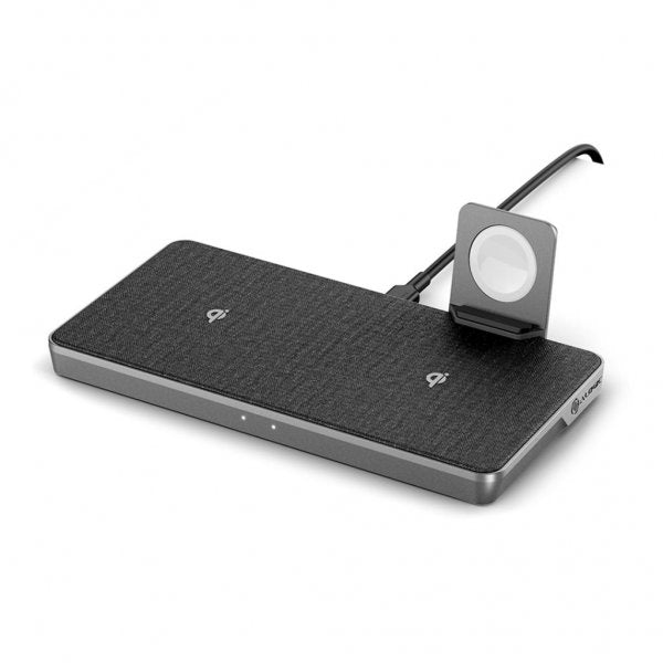 ALOGIC Ultra Power 4-i-1 Trådløs Dobbelt Opladningsdockingstation med Apple Watch-oplader