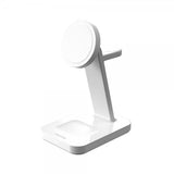Mophie Trådløs Oplader Snap+ 3-i-1 Trådløs Opladerstander Qi2 MagSafe Hvid