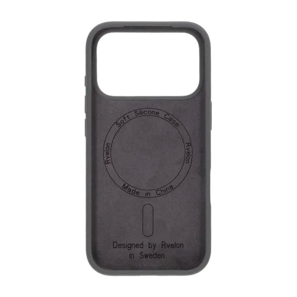Rvelon iPhone 17 Pro Max Cover Silikone MagSafe Grå