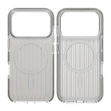 iPhone 17 Pro Cover Bølgepap MagSafe Sølv