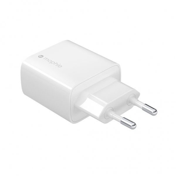 Mophie 30W USB-C GaN vægadapter hvid