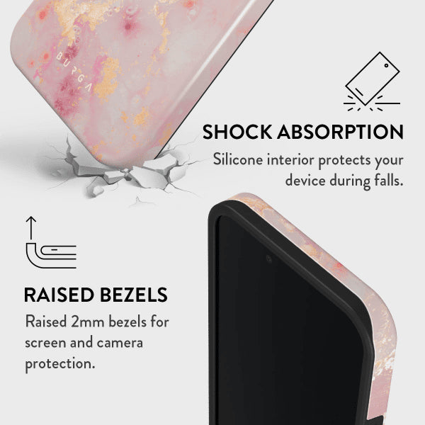Burga iPhone 16e/iPhone 17e Cover Tough Golden Coral