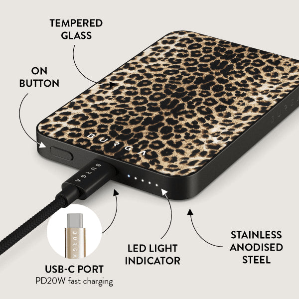 Burga Powerbank MagSafe 5000 mAh Player Grå