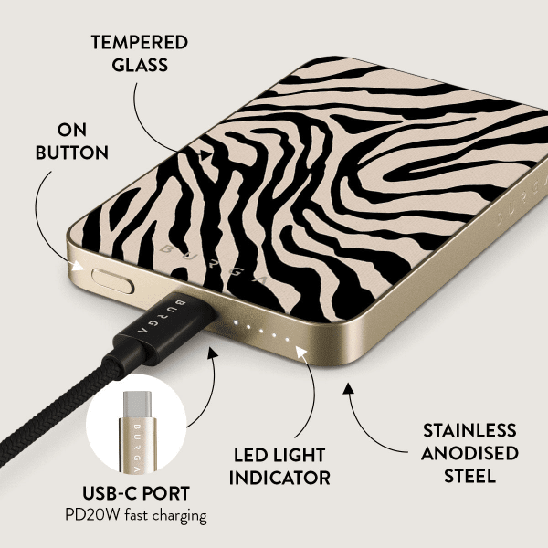 Burga Powerbank MagSafe 5000 mAh Imperial Gold