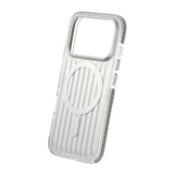 iPhone 17 Pro Cover Bølgepap MagSafe Sølv