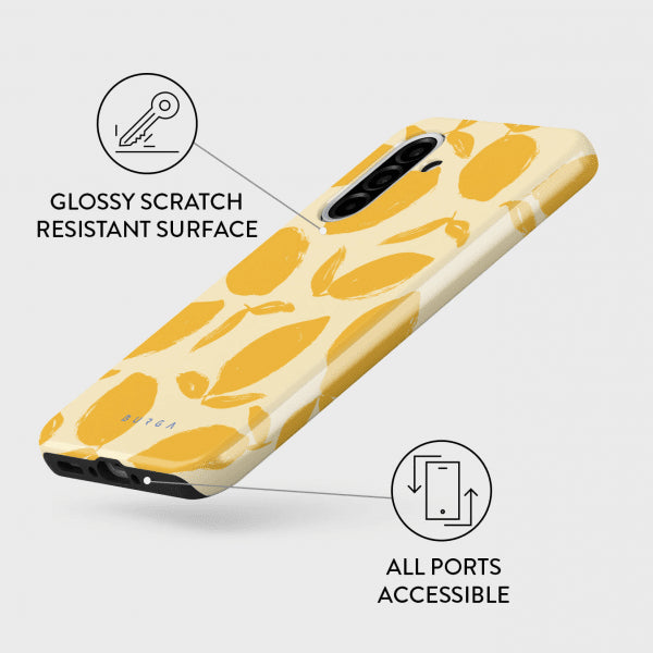 Burga Samsung Galaxy A36 Cover Tough Lemon Tart