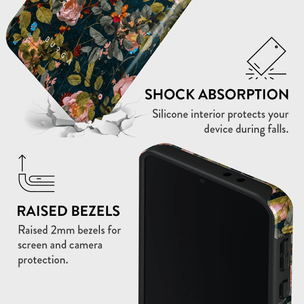 Burga Samsung Galaxy A56 Cover Tough Bloomy Garden
