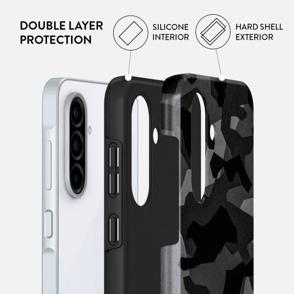 Burga Samsung Galaxy A26 Cover Tough Night Black Camo