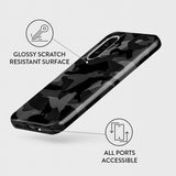 Burga Samsung Galaxy A56 Cover Tough Night Black Camo