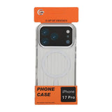 iPhone 17 Pro Cover Bølgepap MagSafe Sølv