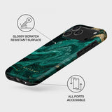 Burga iPhone 17 Pro Cover Tough MagSafe Emerald Pool