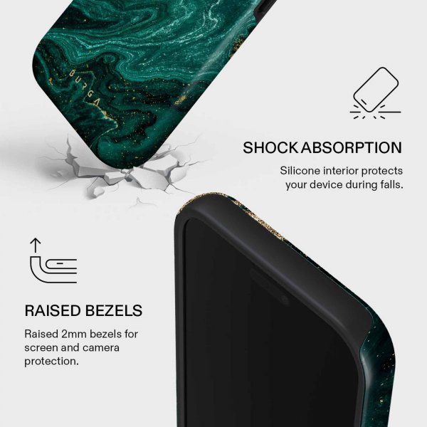 Burga iPhone 17 Pro Max Cover Tough MagSafe Emerald Pool