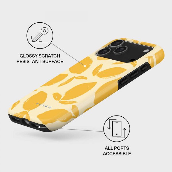 Burga iPhone 17 Pro Cover Tough MagSafe Lemon Tart