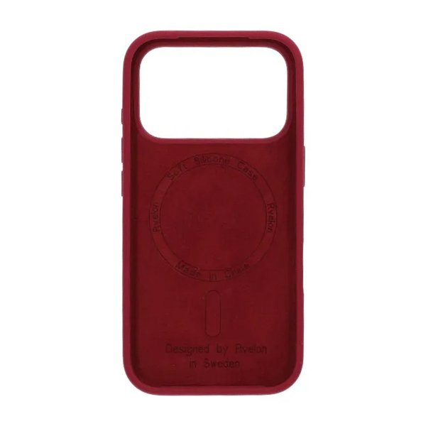 Rvelon iPhone 17 Pro Max Cover Silikone MagSafe Rød