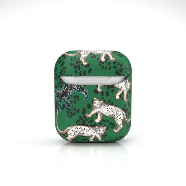 Richmond & Finch AirPods (1/2) Cover Green Leopard