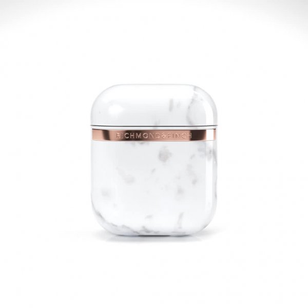 Richmond & Finch AirPods (1/2) Cover White Marble
