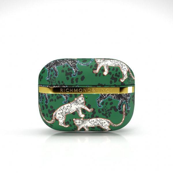 Richmond & Finch AirPods Pro Cover Grøn Leopard