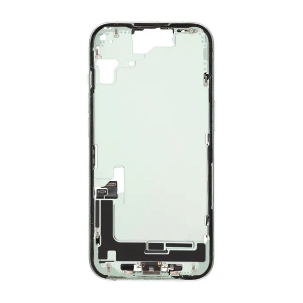 Mellemramme med smådele til iPhone 15 - Grøn OEM