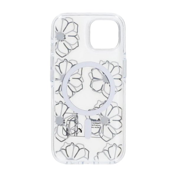 iPhone 15 Cover Mønster MagSafe Blomster