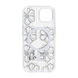 iPhone 15 Cover Mønster MagSafe Blomster