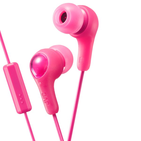 JVC Høretelefoner FX7M Gumy Plus In-Ear Mikrofon Lyserød