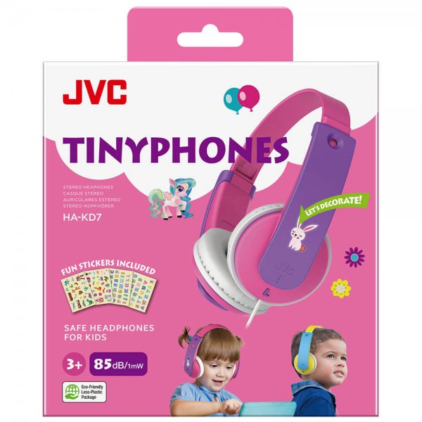 JVC Hovedtelefoner KD7 Børn On-Ear 85dB Rosa