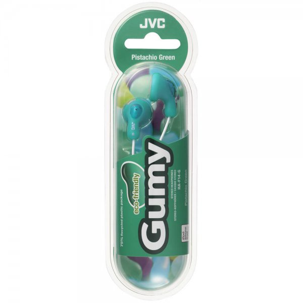 JVC Hovedtelefoner F14 Gumy In-Ear Grøn