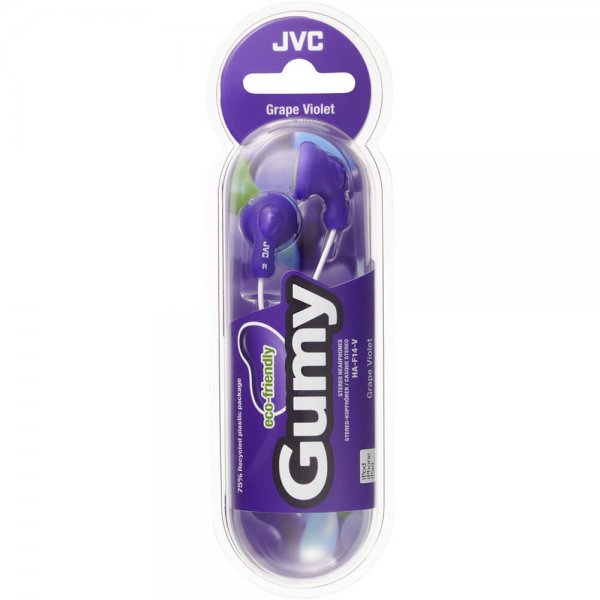JVC Høretelefoner F14 Gumy In-Ear Violet