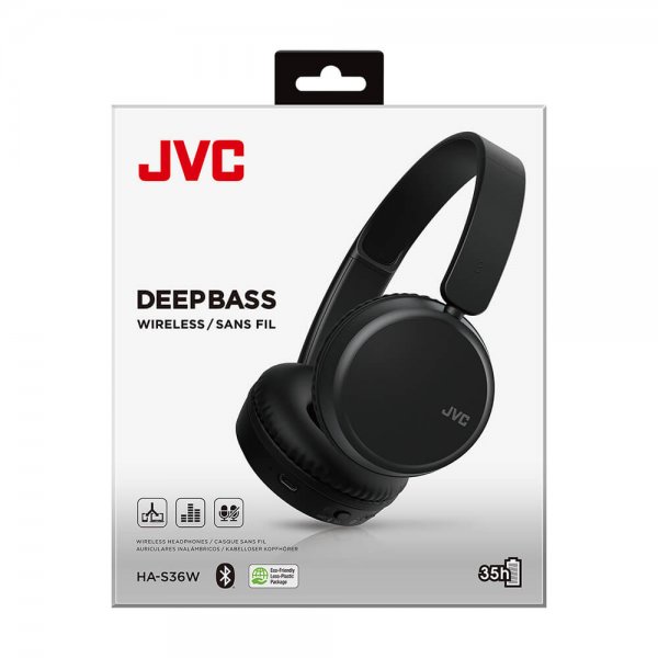 JVC Hovedtelefoner On-Ear BT HA-S36W Sort