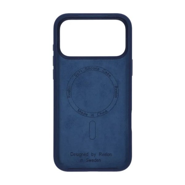 Rvelon iPhone 17 Pro Max Cover Silikone MagSafe Mørkeblå