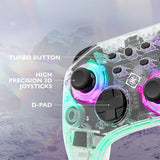 Deltaco Gaming Trådløs Controller til Nintendo Switch Transparent RGB